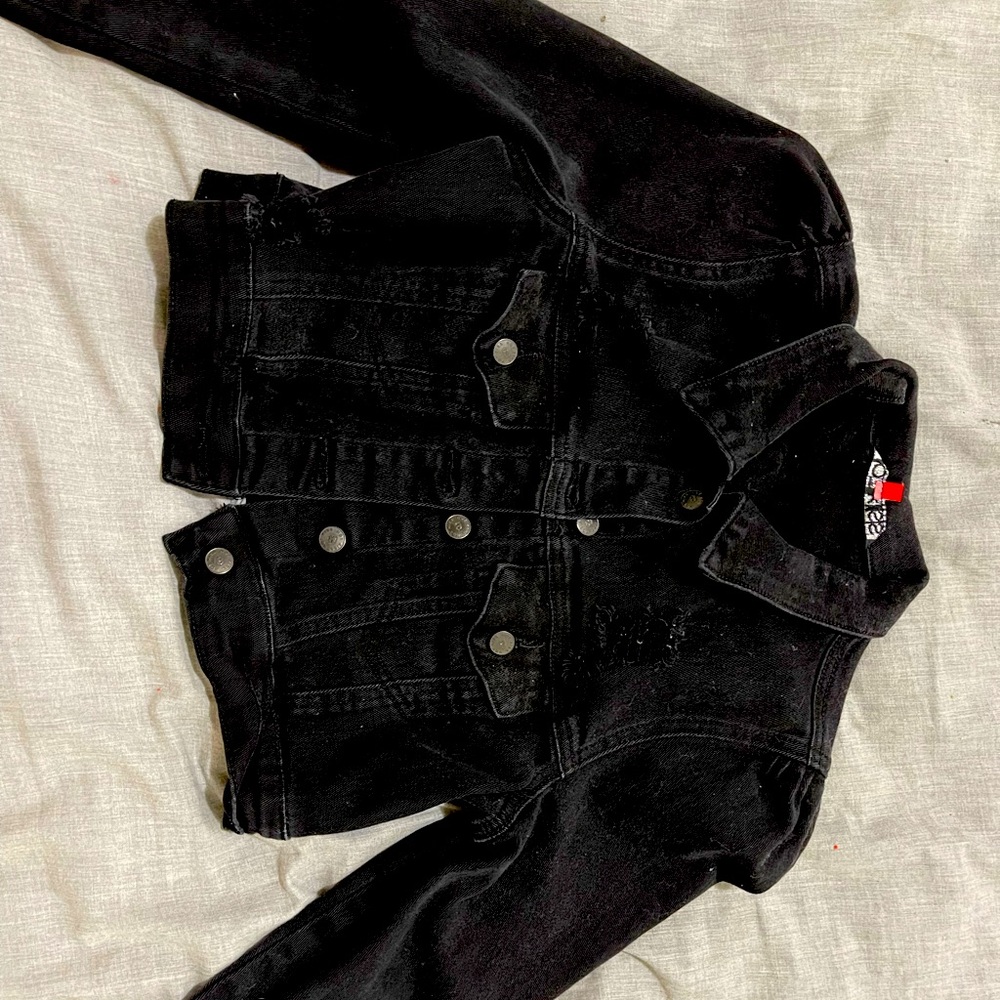 Black jean jacket